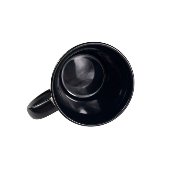 Christian Inspirational Coffee Mug – Romans 8:37Bold black and white ceramic - Picture 4 of 5